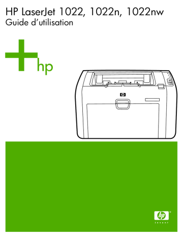 Mode d'emploi | HP LaserJet 1022 Printer series Manuel utilisateur | Fixfr