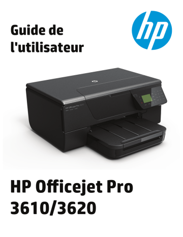 Officejet Pro 3620 Black & White e-All-in-One Printer series | HP Officejet Pro 3610 Black & White e-All-in-One Printer series Manuel utilisateur | Fixfr