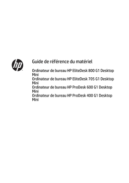 HP ProDesk 400 G1 Desktop Mini PC Guide de référence