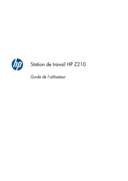 HP Z210 Convertible Minitower Workstation Manuel utilisateur