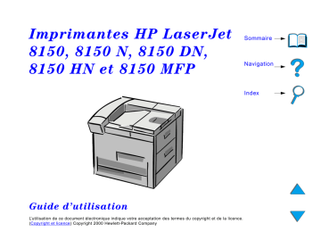LaserJet 8150 Printer series | Mode d'emploi | HP LaserJet 8150 Multifunction Printer series Manuel utilisateur | Fixfr
