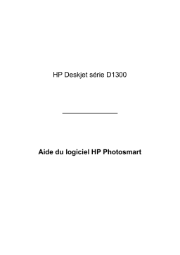 HP Deskjet D1330 Printer series Manuel utilisateur