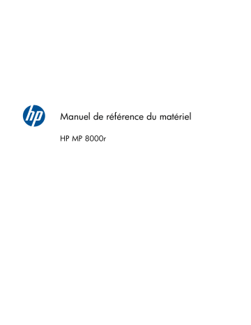 HP SignagePlayer mp8000r Manuel utilisateur | Fixfr