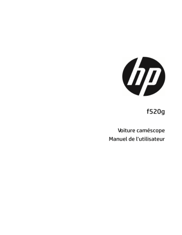 HP f520g Car Camcorder Manuel utilisateur | Fixfr