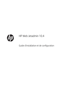 HP Web Jetadmin Software Guide d'installation
