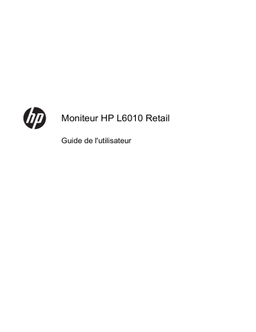 HP L6010 10.4-inch Retail Monitor Manuel utilisateur | Fixfr