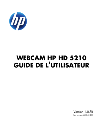 HP HD-5210 Webcam Manuel utilisateur | Fixfr