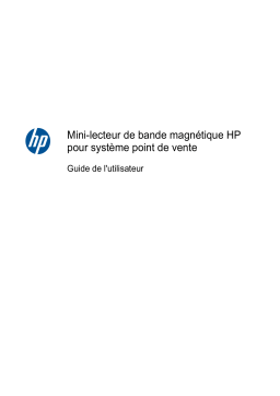 HP USB Mini Magnetic Stripe Reader with Brackets Manuel utilisateur