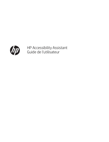 HP Accessibility Assistant Manuel utilisateur | Fixfr