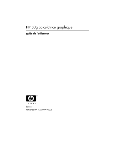 Mode d'emploi | HP 50g Graphing Calculator Manuel utilisateur | Fixfr