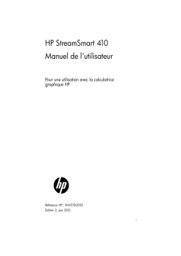 HP Prime Graphing Wireless Calculator Manuel utilisateur