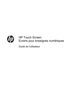 HP LD4245tm 41.92-inch Interactive LED Digital Signage Display Manuel utilisateur