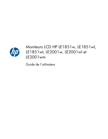 LE1851w 18.5-inch Widescreen LCD Monitor | Compaq LE2001wl 20-inch LED Monitor | Compaq LE1851wt 18.5-inch Widescreen LCD Monitor | LE2001w 20-inch Widescreen LCD Monitor | Compaq LE1851wl 18.5-inch LED Monitor | HP LE2001wm 20-inch Widescreen LCD Monitor Manuel utilisateur | Fixfr