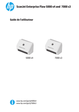 HP ScanJet Enterprise Flow 5000 s4 Sheet-feed Scanner Manuel utilisateur