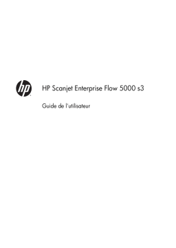 HP ScanJet Enterprise Flow 5000 s3 Sheet-feed Scanner Manuel utilisateur