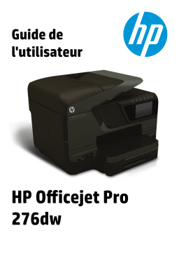 HP Officejet Pro 276dw Multifunction Printer series Manuel utilisateur