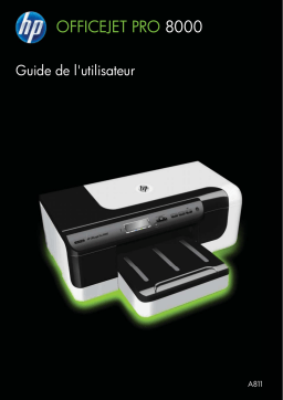 HP Officejet Pro 8000 Enterprise Printer series - A811 Manuel utilisateur