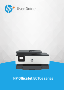 HP OfficeJet 8010e All-in-One Printer series Manuel utilisateur