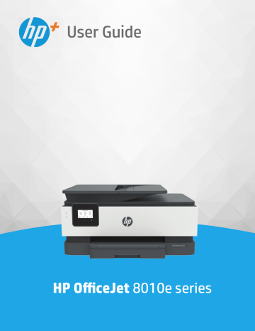 HP OfficeJet 8010e All-in-One Printer series Manuel utilisateur | Fixfr