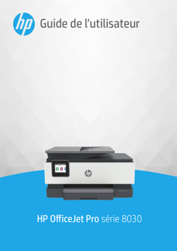 HP OfficeJet Pro 8030 All-in-One Printer series Manuel utilisateur