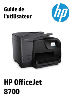 HP OfficeJet 8702 All-in-One Printer series Manuel utilisateur