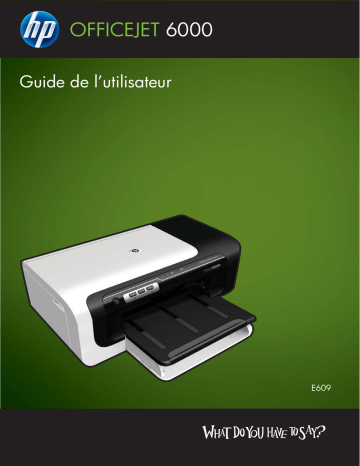 HP Officejet 6000 Printer series - E609 Manuel utilisateur | Fixfr