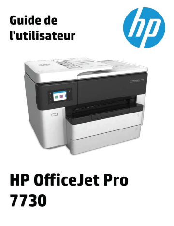 HP OfficeJet Pro 7730 Wide Format All-in-One Printer series Manuel utilisateur | Fixfr