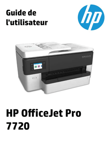 HP OfficeJet Pro 7720 Wide Format All-in-One Printer series Manuel utilisateur | Fixfr