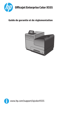 HP OfficeJet Enterprise Color X555 series Manuel utilisateur