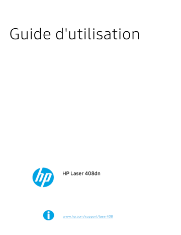 Mode d'emploi | HP Laser 408dn Printer Manuel utilisateur | Fixfr