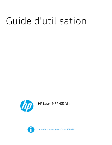 Mode d'emploi | HP Laser MFP 432fdn Manuel utilisateur | Fixfr