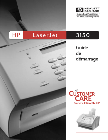 Guide de démarrage rapide | HP LaserJet 3150 All-in-One Printer series Manuel utilisateur | Fixfr