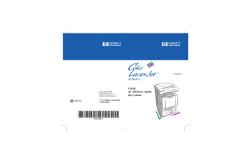 Manuel utilisateur | HP Color LaserJet 8550 Multifunction Printer series Guide de démarrage rapide | Fixfr