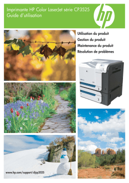 HP Color LaserJet CP3520 Printer Series Manuel utilisateur