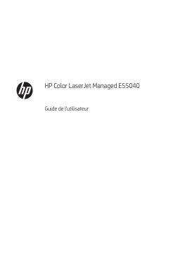 HP Color LaserJet Managed E55040 series Manuel utilisateur