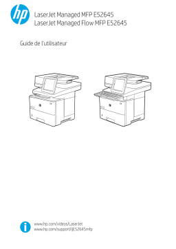 HP LaserJet Managed MFP E52645 series Manuel utilisateur