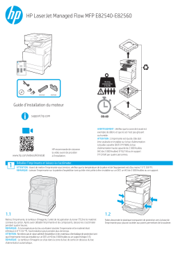 HP LaserJet Managed MFP E82540du-E82560du series Guide d'installation