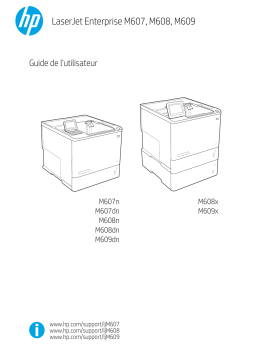 HP LaserJet Managed E60055 series Manuel utilisateur