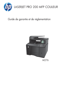 HP LASERJET PRO 200 COLOR MFP M276 Manuel utilisateur