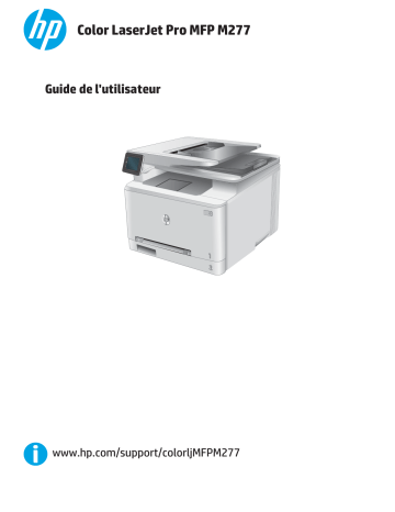 HP Color LaserJet Pro MFP M277 series Manuel utilisateur | Fixfr