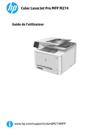 HP Color LaserJet Pro MFP M274 series Manuel utilisateur | Fixfr