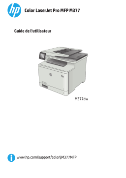 HP Color LaserJet Pro MFP M377 series Manuel utilisateur