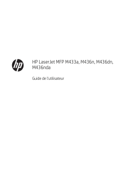 HP LaserJet MFP M433 Printer series Manuel utilisateur