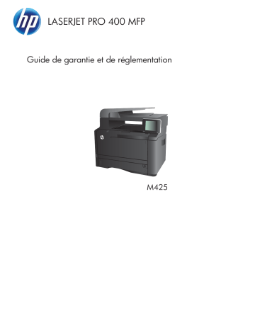 Mode d'emploi | HP LaserJet Pro 400 MFP M425 Manuel utilisateur | Fixfr