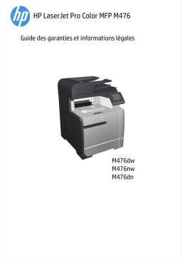 HP Color LaserJet Pro MFP M476 series Manuel utilisateur