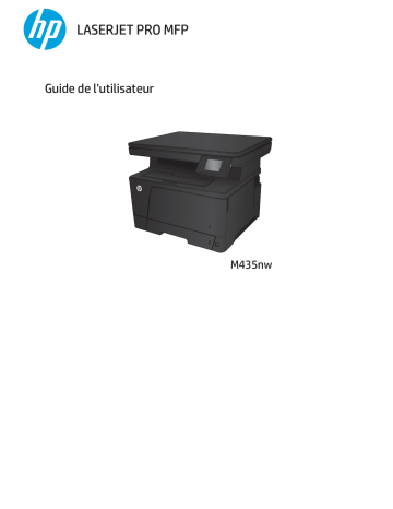 HP LaserJet Pro M435 Multifunction Printer series Manuel utilisateur | Fixfr