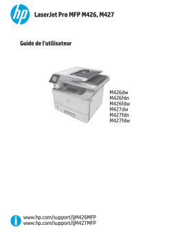 HP LaserJet Pro MFP M426-M427 series Manuel utilisateur