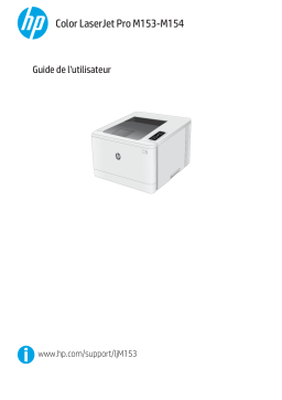 HP Color LaserJet Pro M153-M154 Printer series Manuel utilisateur