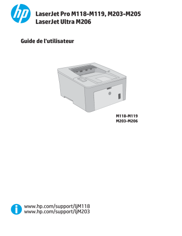 HP LaserJet Pro M118-M119 series Manuel utilisateur | Fixfr