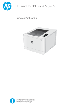 HP Color LaserJet Pro M155-M156 Printer series Manuel utilisateur